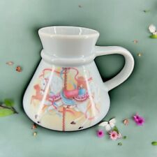 Vintage Otagiri Japan No Spill Coffee Mug Cup Carousel Horse Wide Bottom picture