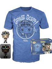 Funko Pop Tees XL Back to the Future Great Scott T-Shirt & Doc Vinyl Figure NEW picture