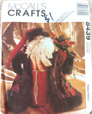 McCall's Crafts 8439 Father Christmas Doll 15” Decoration picture