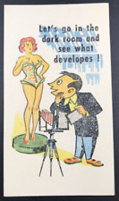 c1940s-50s State Hill Beer Garden Risque Propositioning a Model Comic Trade Card picture