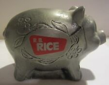 Vintage R.B. Rice's Advertising Metal piggy bank picture