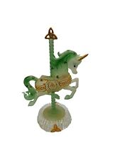 RARE Luck of the Irish Unicorn Carousel Collection Figure Celtic Knot picture