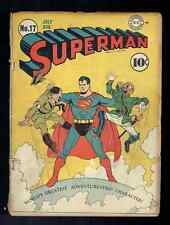 Comic Superman #17 DC From 1942 WWII Nazi Hitler & Hirohito picture