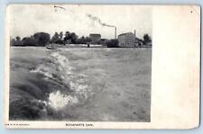 Bonaparte Iowa IA Postcard Bonaparte Dam Buildings Scenic View 1912 Antique picture