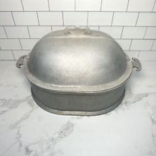 Vintage Guardian Service Aluminum Oval Chicken Roaster W/ Lid 12x9x4 picture