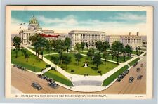 Harrisburg PA-Pennsylvania, State Capitol, New Building Group, Vintage Postcard picture