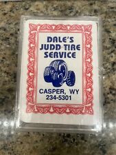 dales judd tire service casper wy playing cards Vtg picture