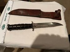 WWII Camillus USA USMC US Military Mk2 Mark 2 Fighting Knife Trench Art Sheath picture