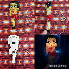 Vintage Betty Boop Wall Hanging Light Lamp 1992 Headlights Working Tested 27” picture