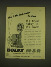 1955 Bolex M8R Projector Ad - This is the best season to start the finest hobby picture