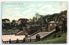 1909 NEW YORK NY TERRACES AT CENTRAL PARK SOUVENIR EARLY POSTCARD P4543 picture