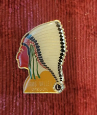 Lions Club Pin Indian Chief Pin Oregon picture