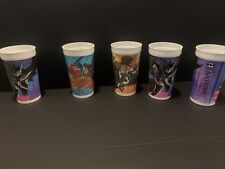 McDonald's, 1992 Batman Returns Plastic Cups (32oz) Set of 5 PENGUIN BATMAN picture