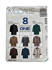 McCalls 8522 Eight in One Lined Jacket Size Medium 12 - 14 UNCUT Bust 36 picture