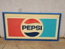 Huge Vintage 1970s Pepsi Cola Soda Sign  D picture
