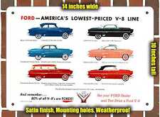 METAL SIGN - 1954 Ford Car Line picture