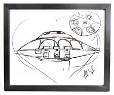 UFO SIGNED PHOTO AREA 51 BOB LAZAR FLYING SAUCER 8.5X11 AUTOGRAPH POSTER REPRINT picture
