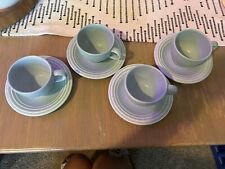 Vintage 1998 Pfaltzgraff Terrace Azure Mug And Plate Set Of 4~ Great Condition picture