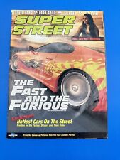 SUPER STREET MAGAZINE JUNE 2001 THE FAST AND THE FURIOUS SUPRA INSERT VERY RARE picture