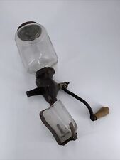 VTG ANTIQUE Arcade Crystal Wall Mount Coffee Grinder picture