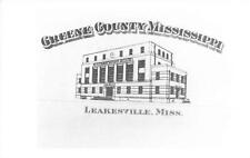 RPPC Green County Mississippi Courthouse, Leakesville, Real Photo Postcard  picture