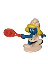 Smurfs - Tennis Smurfette -Vintage Original PVC Display Figurine picture