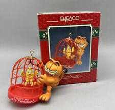 Garfield 1990 Enesco Ornament Tweet Greetings Trust me It's Christmas picture