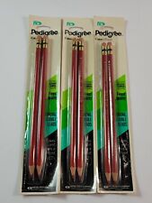 Vintage Lot 3 Packs 1977 Empire Pedigree Red Colored Pencils Made in USA New NOS picture