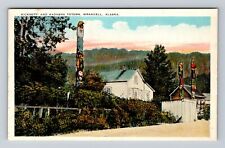 Wrangell AK-Alaska, Kicksetti & Kadaska Totems, Antique, Vintage Postcard picture