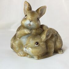 Bunny Rabbit Baby Figurine Homco Vintage Porcelain ❤️ picture
