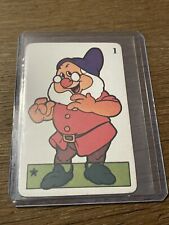 Vintage Rare Walt Disney Productions 🎥 Card Game Snow White Doc Playing Card picture