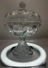 EAPG covered COMPOTE, Jubilee, Candy Dish, Mckee & Bros, Jeannette, PA, 10.5