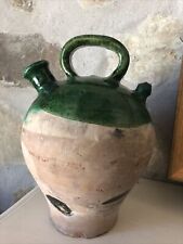 XLRG ANTIQUE FRENCH Clay Gargoulette/Water Jug/WINE PITCHER,c.1890-1920s picture