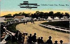 Portage Wisconsin WI Columbia County Fair Postcard picture