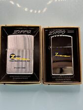 Vintage 1956 & 1966 Zerbo Construction Advertising Chrome Zippo Lighter NEW picture