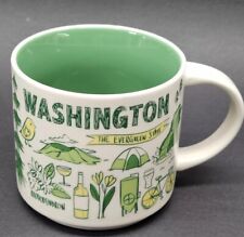 STARBUCKS Been There Series WASHINGTON State 14 oz Ceramic Coffee Tea Mug Cup picture