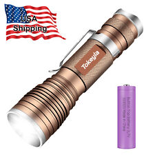 Super Bright LED Flashlight Rechargeable Zoomable Torch Light 5 Modes picture