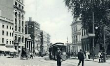 c. 1905 City Hall Square Hartford CT Street View Cable Car Horse Carriage People picture