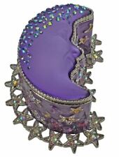 KIRKS FOLLY Goddess Moon Shadow Starlight Memory Box (Silvertone/Twilight Purple picture