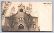 J87/ Toronto Ohio RPPC Postcard c1910 Steubenville High School Building 1761 picture