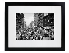 1900 Mulberry St New York City NYC USA Retro Matted & Framed Picture Photo picture