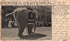 Elephant Parade Meriden Centennial Connecticut CT 1906 Postcard picture