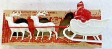 Santa and sleigh reindeer vintage Irwin Toys  with original barn box picture