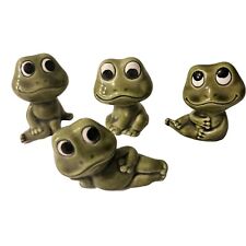 Lot 4 Vintage Sears Neil The Frog Figurines Anthropomorphic  picture