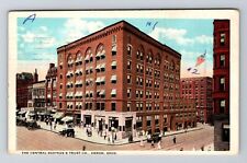 Akron OH-Ohio, The Central Savings & Trust Co, Vintage c1923 Postcard picture