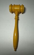 Vintage Bakelite Gavel Butterscotch Yellow Beautiful Condition 6” Long picture