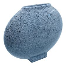 Vintage Dante Baldelli Ceramic Granite Speckled Glaze Round Vase Italy 1980s picture