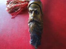 J5540  ANTIQUE VERY NICE CARVED MEERSCHAUM LONG BEARD TABACCO PIPE   SEE DESCRIP picture