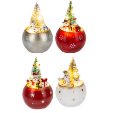 Ganz Led Lighted Santa or Snowman ornaments  Select dropdown picture