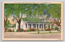 Betsy Ross Guest Home & Cottages Walterboro SC Linen Postcard No 4482 picture